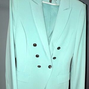 White House Black Market Light Teal Blazer